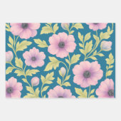 Pastel Botanical Wrapping Paper Set of 3 (Voorkant 2)