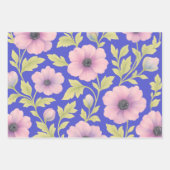 Pastel Botanical Wrapping Paper Set of 3 (Voorkant)