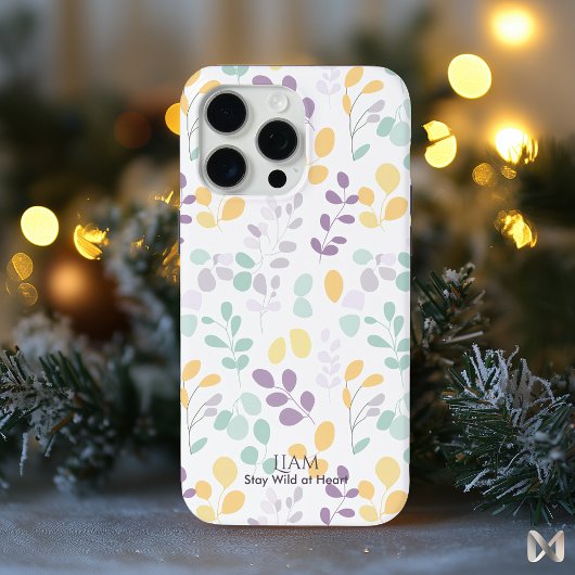 Pastel Botanisch - Minimalistische Natuur-Inspirat Case-Mate iPhone Case