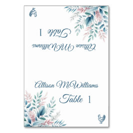 Pastel Botanisch-Pluimvee Icon-Wedding- Kaart