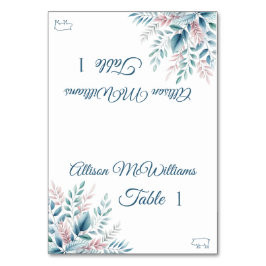 Pastel Botanisch-Varkenspictogram-Bruiloft- Kaart