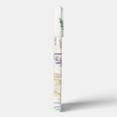  Pastel Botanische Bloemen Varen Monogram Naam Case-Mate iPhone Case (Achterkant / Rechts)