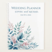 Pastel Botanische Bruiloft-Planner Planner (Voorkant)