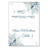 Pastel Botanische Bruiloft-Vegetarisch Icoon Kaart (Voorkant)