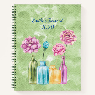 Pastel Botanische Motieven Notitieboek