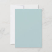 Pastel Botanische Save The Date Kaart (Achterkant)