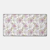 Pastel Botanische Wilde Bloem Bloemige Aangepaste Bureaumat (Voorkant)