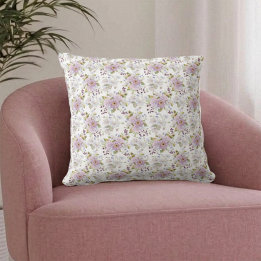 Pastel Botanische Wilde Bloem Waterverf Bloemstuk Kussen