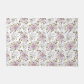 Pastel botanische wilde bloem waterverf deurmat (Voorkant)