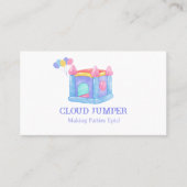 Pastel Bounce House Rentals QR Code Visitekaartje (Voorkant)
