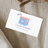 Pastel Bounce House Rentals QR Code Visitekaartje
