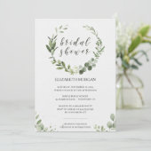 Pastel Bouquet Bridal Shower Invitation Floral Kaart (Staand voorkant)
