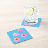Pastel Bouquet Paper Coaster Kartonnen Onderzetters (Insitu)