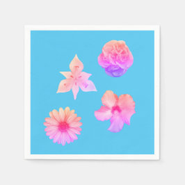 Pastel Bouquet Paper Napkins Servet