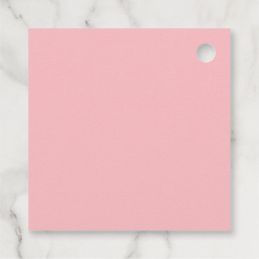 Pastel Bouquet Spring Floral Pink & Gold Wedding Bedankjes Labels (Achterkant)