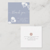 Pastel Boutique Beauty Dank u Logo Script Vierkante Visitekaartje (Voorkant / Achterkant)