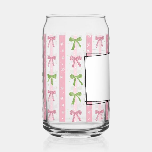 Pastel Bow Blikvorm Glas (Voorkant)