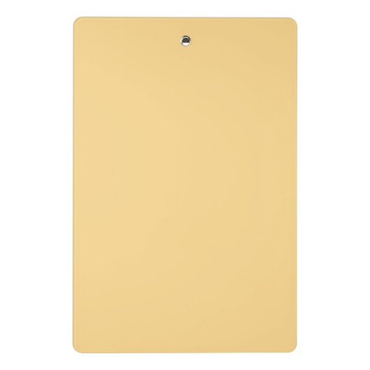 Pastel Bows & Flowers Pattern – Cute Yellow Girly Mini Klembord (Achterkant)