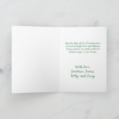 Pastel Bows Ribbons Christmas Tree Card Feestdagen Kaart (Binnen)