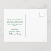 Pastel Bows Ribbons Christmas Tree Postcard Feestdagenkaart (Achterkant)