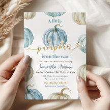 Pastel Boy Pumpkin is onderweg naar het Baby showe