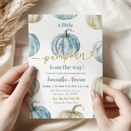 Pastel Boy Pumpkin is onderweg naar het Baby showe Kaart