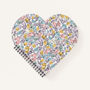 Pastel breast patterus notitieboek