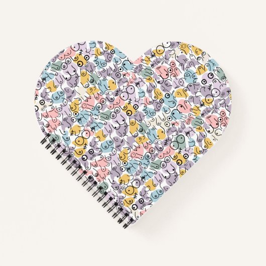 Pastel breast patterus notitieboek (Voorkant)