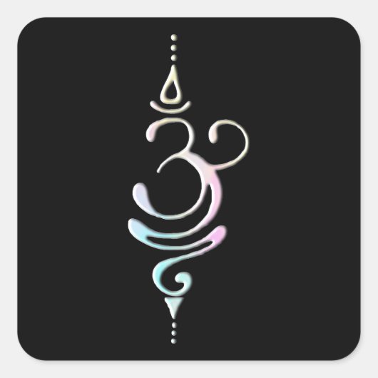 Pastel Breathe  Vierkante Sticker (Voorkant)