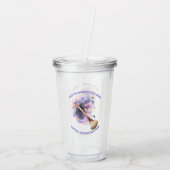 Pastel Broomstick Ride Acryl Drinkbeker (Achterkant)