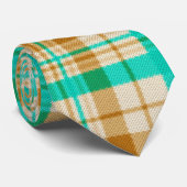 Pastel Brown en Green Pset Stropdas (Opgerold)