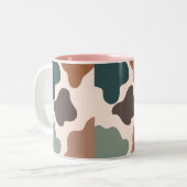 Pastel Brown Modern Wallpaper Coffee Mok (Voorkant links)