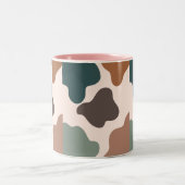 Pastel Brown Modern Wallpaper Coffee Mok (Center)