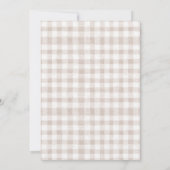 Pastel Brown One Lucky Duck Balloon 1st Birthday Kaart (Achterkant)