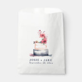 Pastel bruidstaart gunst tassen bedankzakje (Voorkant)