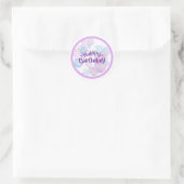 Pastel Bubble “Gelukkig Verjaardag” Sticker (Tas)