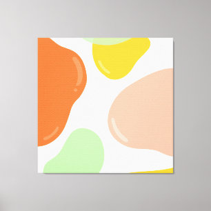 Pastel Bubbles Canvas Afdruk