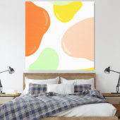 Pastel Bubbles Canvas Afdruk (Insitu (Slaapkamer))