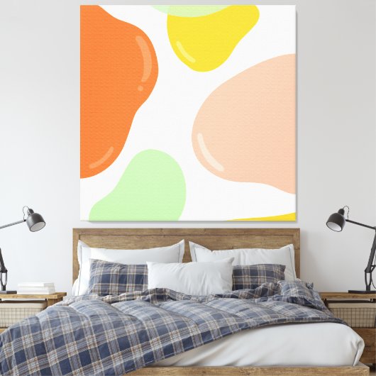 Pastel Bubbles Canvas Afdruk (Insitu (Slaapkamer))
