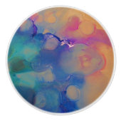 Pastel Bubbles Keramische Knop (Voorkant)