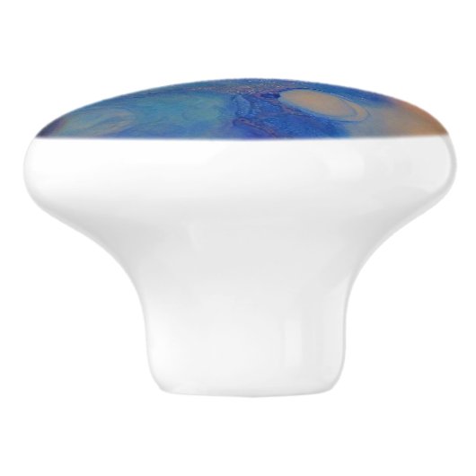 Pastel Bubbles Keramische Knop (Zijkant)