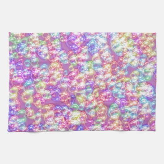 Pastel Bubbles Kitchen Towel Theedoek (Horizontaal)