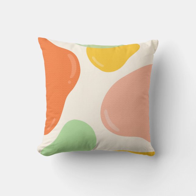 Pastel Bubbles Kussen (Voorkant)