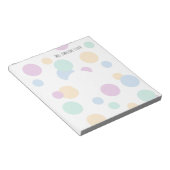 Pastel Bubbles Onderwijsnotitieblok Notitieblok (Schuin)