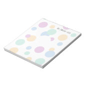 Pastel Bubbles Onderwijsnotitieblok Notitieblok (Linkerzijde)