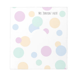 Pastel Bubbles Onderwijsnotitieblok Notitieblok
