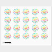  Pastel Bubbles Ronde Sticker (Vel)