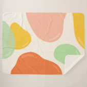 Pastel Bubbles Sherpa Deken (Voorkant (horizontaal))