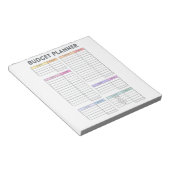 Pastel Budgetplanner Lay-out Notitieblok (Schuin)