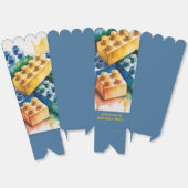 Pastel Building Block Splash Boy Birthday Party Bedankdoosjes (Ongevouwen)